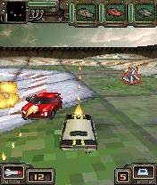 Download 'Guns Wheels And Madheads 3D (128x160)' to your phone